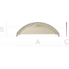 Semi-Circular Acanthus Pediment STL 3D Model