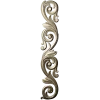 Acanthus Scroll STL 3D Model for CNC - Vertical Decorative Applique