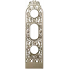 Ornate Vertical Panel STL - Decorative 3D Model for CNC