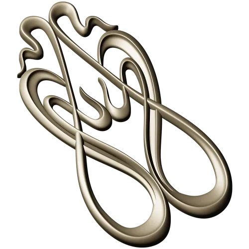 Art Nouveau Ribbon Applique - STL 3D Model for CNC Milling