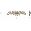 Резная аппликация с розой - 3D модель STL для ЧПУ