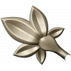 Five-Leaf Floral Applique STL for CNC Carving
