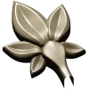 Five-Leaf Floral Applique STL for CNC Carving