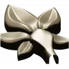 Five-Leaf Floral Applique STL for CNC Carving
