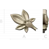 Five-Leaf Floral Applique STL for CNC Carving