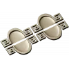 Meander Oval Pair - decorative STL 3D model for CNC
