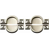 Meander Oval Pair - decorative STL 3D model for CNC