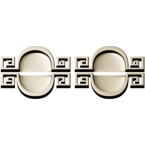 Meander Oval Pair - decorative STL 3D model for CNC
