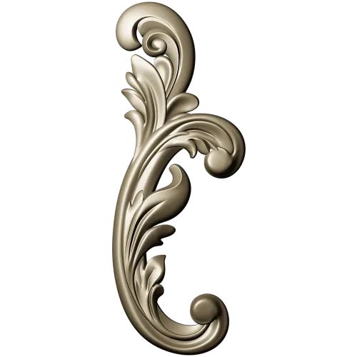 Acanthus Scroll STL 3D model for CNC carving