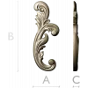 Acanthus Scroll STL 3D model for CNC carving