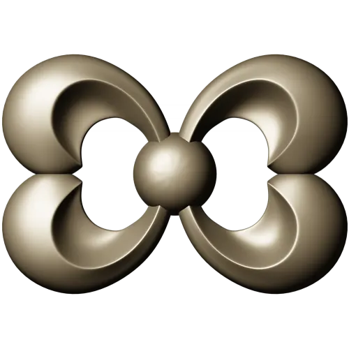 Trinity Bloom Rosette - STL 3D Model for CNC