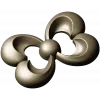 Trinity Bloom Rosette - STL 3D Model for CNC
