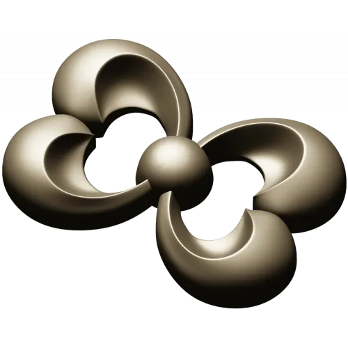 Trinity Bloom Rosette - STL 3D Model for CNC