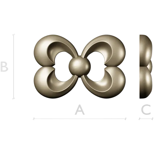 Trinity Bloom Rosette - STL 3D Model for CNC