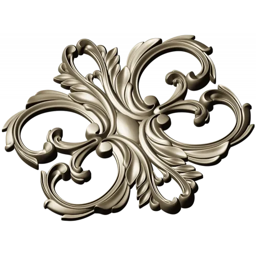 Aurelia Cartouche - ornate acanthus cartouche STL for CNC