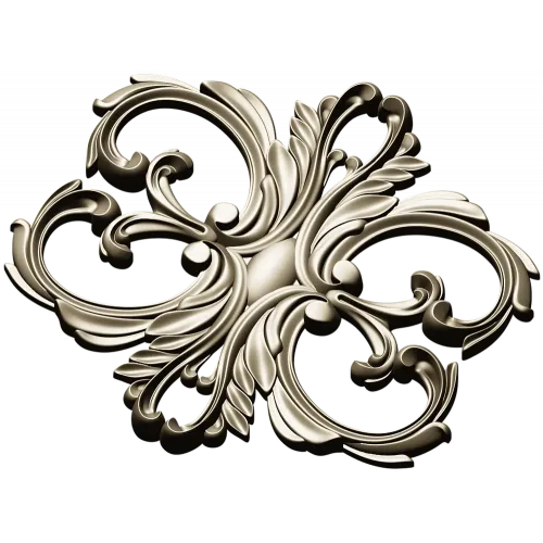 Aurelia Cartouche - ornate acanthus cartouche STL for CNC