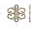 Aurelia Cartouche - ornate acanthus cartouche STL for CNC