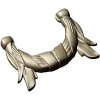 Laurel Ribbon Swag - high-detail STL 3D model for CNC