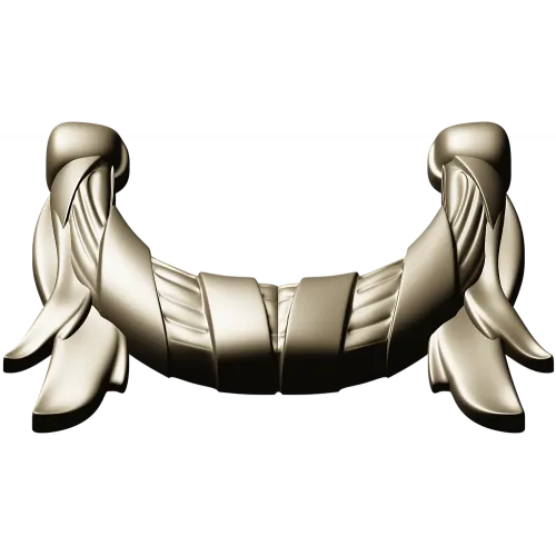 Laurel Ribbon Swag - high-detail STL 3D model for CNC