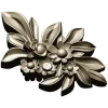 High-relief Floral Applique STL for CNC Milling