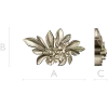 High-relief Floral Applique STL for CNC Milling