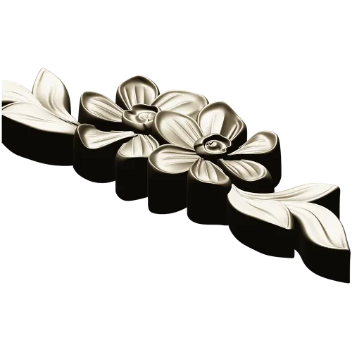 Floral Applique STL for CNC Milling