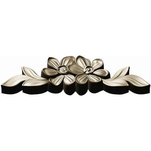Floral Applique STL for CNC Milling