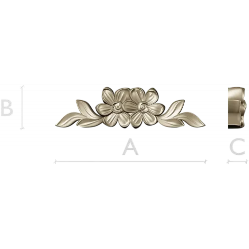Floral Applique STL for CNC Milling