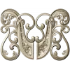Rococo Floral Cartouche 3D model STL for CNC