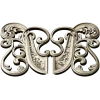 Rococo Floral Cartouche 3D model STL for CNC