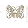 Rococo Floral Cartouche 3D model STL for CNC