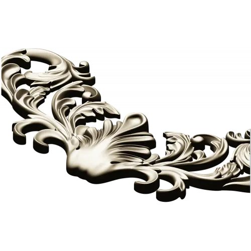 Рокайльный картуш "Ракушка" - 3D модель STL для ЧПУ