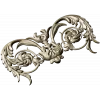 Rococo Floral Cartouche STL for CNC