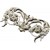 Rococo Floral Cartouche STL for CNC