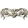 Rococo Floral Cartouche STL for CNC