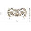 Rococo Floral Cartouche STL for CNC