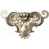 Baroque Shell Cartouche STL