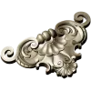 Baroque Shell Cartouche STL