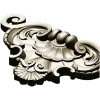 Baroque Shell Cartouche STL