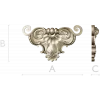 Baroque Shell Cartouche STL