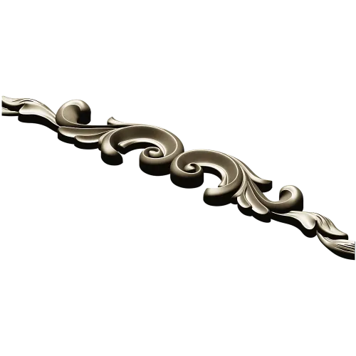 Baroque Acanthus Scroll - STL 3D Model for CNC