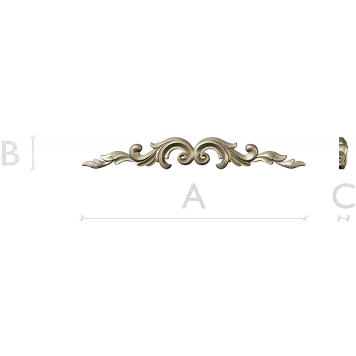 Baroque Acanthus Scroll - STL 3D Model for CNC