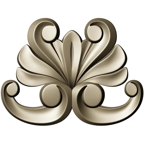 Baroque Acanthus Applique STL for CNC Milling