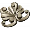 Baroque Acanthus Applique STL for CNC Milling