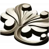 Baroque Acanthus Applique STL for CNC Milling