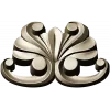 Baroque Acanthus Applique STL for CNC Milling
