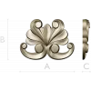 Baroque Acanthus Applique STL for CNC Milling