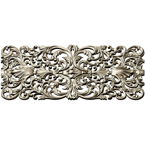 Acanthus Filigree Ornamental Panel - STL 3D Model for CNC