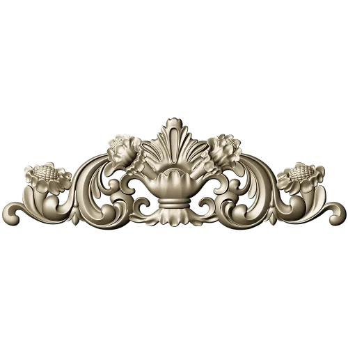 Baroque Acanthus Cartouche - 3D STL for CNC