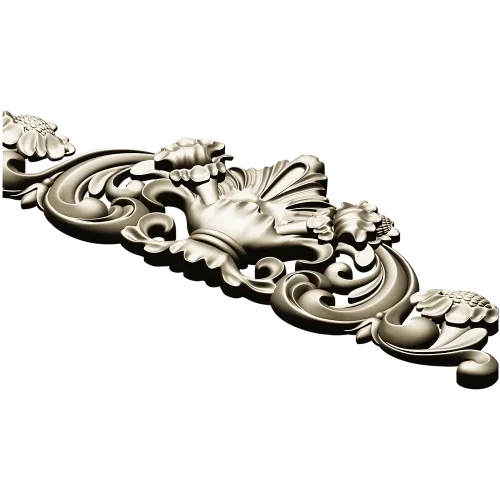 Baroque Acanthus Cartouche - 3D STL for CNC